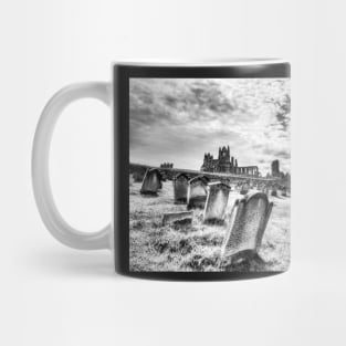 Whitby Abbey And Graveyard Of St Mary's Church Mug